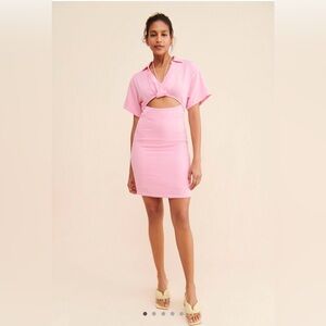 Vero Moda Pink Regitze cutout Mini Dress